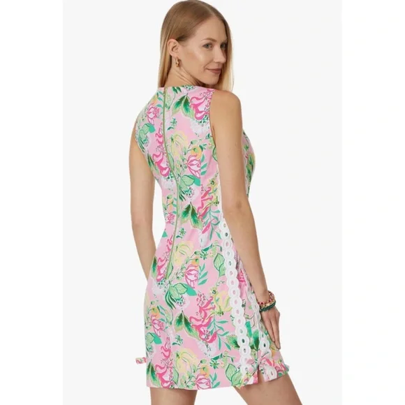 Lilly Pulitzer Mila Stretch Cotton Shift Dress in Via Amore Spritzer - Picture 3 of 13